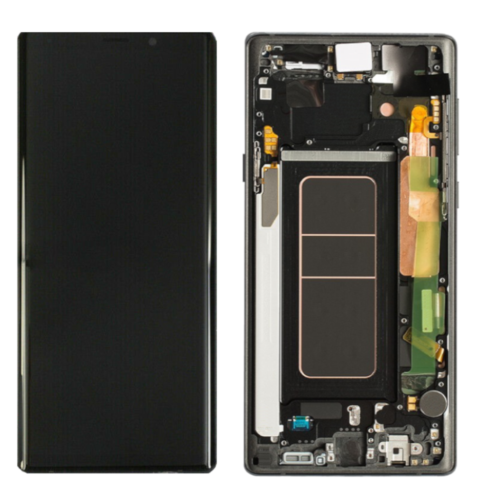 Galaxy Note 9 OLED Assembly w/Frame (Midnight Black) (Premium