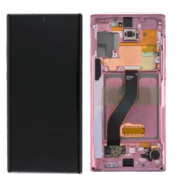 Galaxy Note 10 OLED Assembly w/Frame (Aura Pink) (Premium)