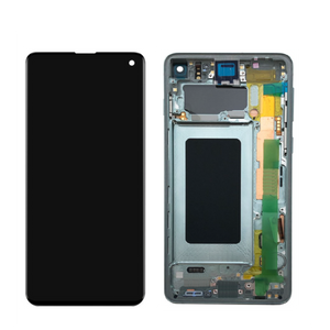 Galaxy S10 OLED Assembly w/Frame (Prism Green) (Premium)