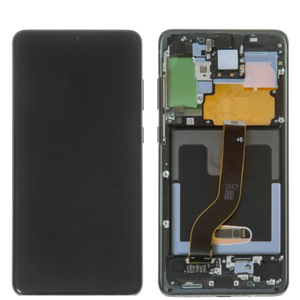 Galaxy S20 Plus 5G OLED Assembly w/Frame (Cosmic Black) (Premium)