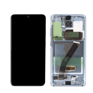 Galaxy S20 5G OLED Assembly w/Frame (Cloud Blue) (Premium) (NOT COMPATIBLE with Verizon Model)