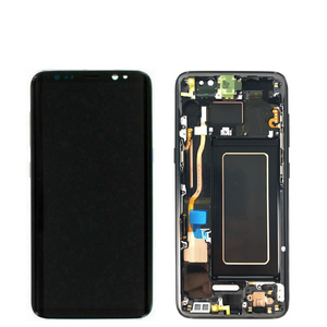 Galaxy S8 OLED Assembly w/Frame (Black) (Premium)